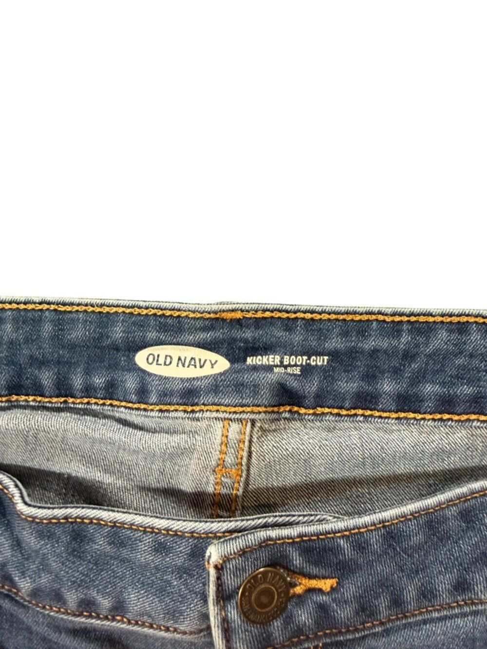 Old Navy Kicker Boot-Cut Jeans - Medium Wash - Size 18 - Picture 3 of 5